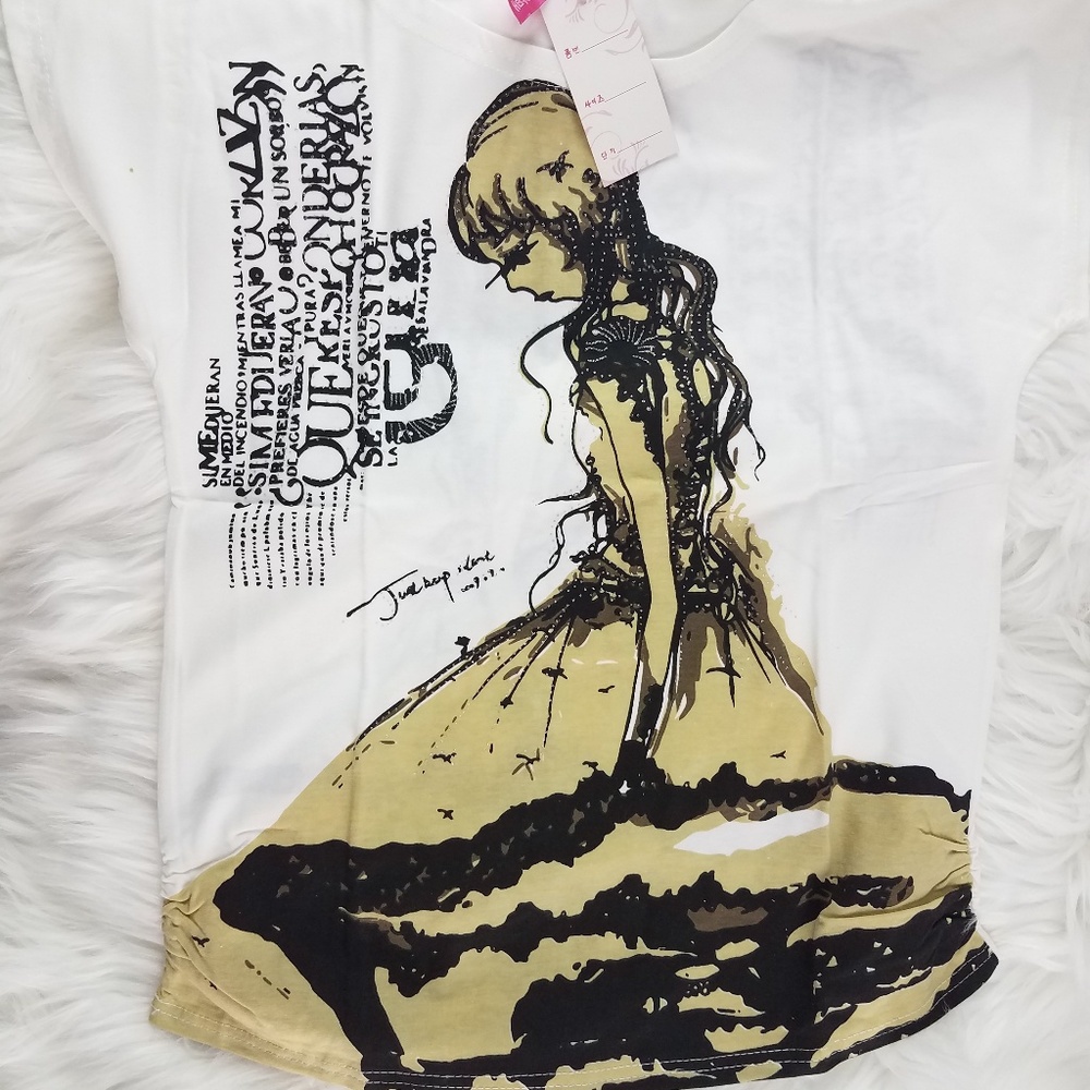 Graphic tshirt - beautiful lady